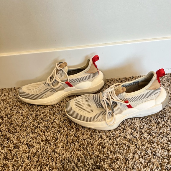 Sorel Women’s Explorer Defy Low Chalk Sea Salt Lace Slip On Sneakers Size 7.5 - Picture 7 of 8